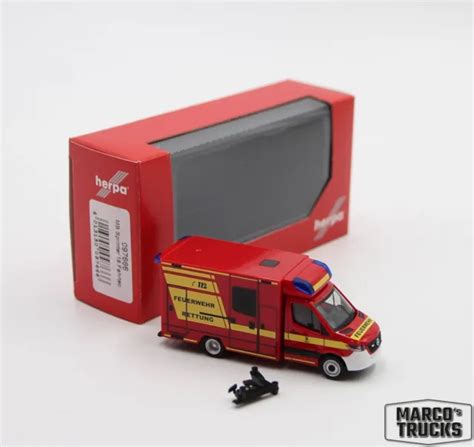 Herpa Mercedes Sprinter Fahrtec Feuerwehr M Nchen