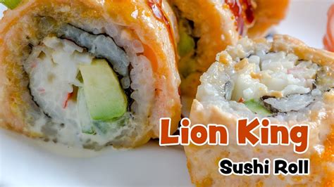 Lion King Sushi Roll Recipe Broiled Cooked To Bubbling Perfection