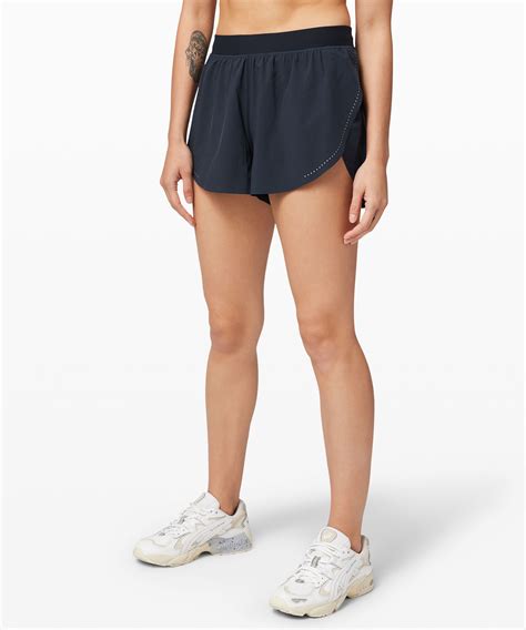 Lululemon Find Your Pace High Rise Lined Shorts In True Navy Modesens