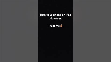 Turn Your Phone Sideways 🫰🏽 ️ Youtube