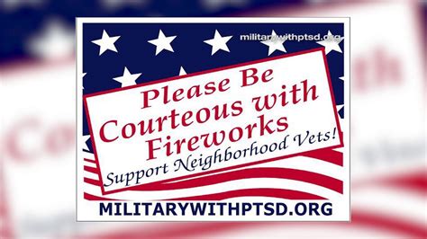 Organization Brings Awareness About Veteran Ptsd Caused By Fireworks