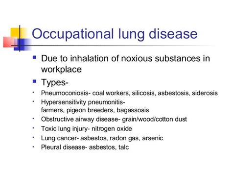 Interstitial And Occupational Lung Disease