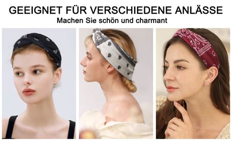 Haarb Nder Damen Breite Elastische Weiche Pcs Sommer Boho Stirnband