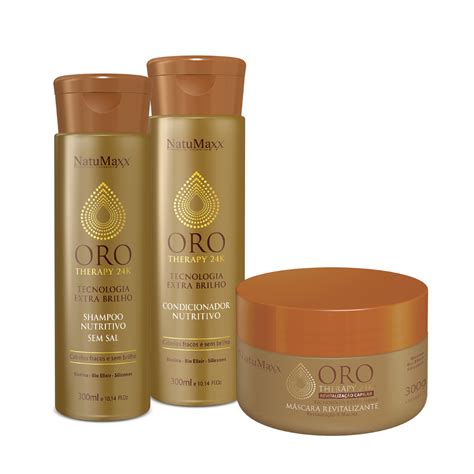 Kit Oro Therapy Shampoo 300ml Condicionador 300ml Máscara 300g