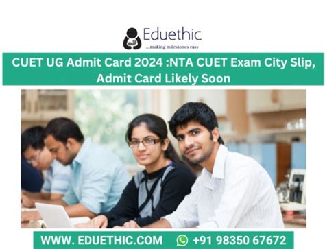 Cuet Ug Admit Card 2024 Nta Cuet Exam City Slip Admit Card Likely