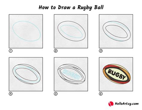 How To Draw A Rugby Ball Helloartsy