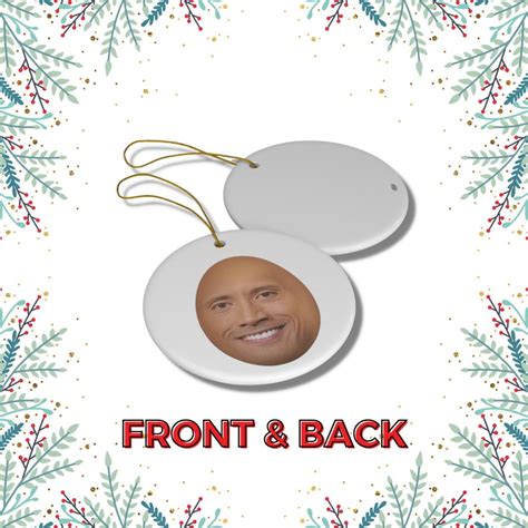 Dwayne Johnson the Rock Egg Meme Ornament Funny Christmas - Etsy