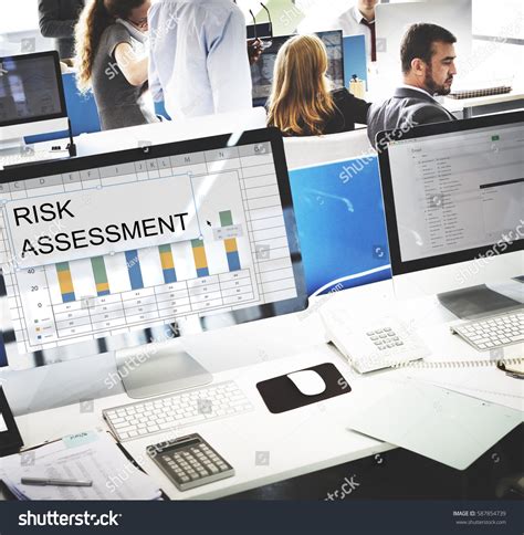 Risk Assessment Graph Chart Spreadsheet Table Stock Photo 587854739 ...