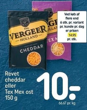 Revet Cheddar Tilbud Hos Rema 1000