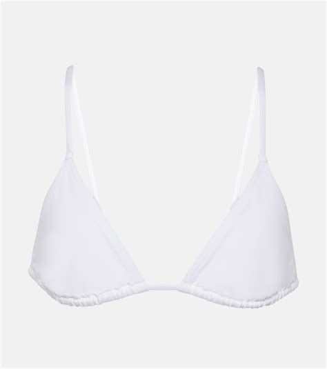 Mouna Triangle Bikini Top In White Eres Mytheresa