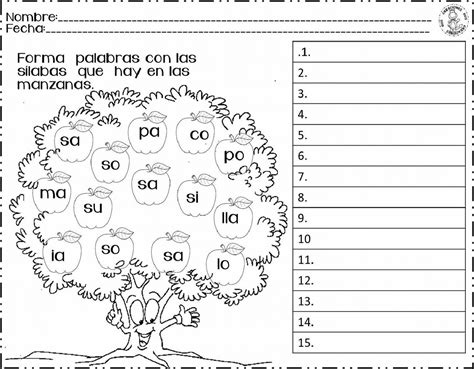 Arbol Silabas Meep Espa Ol Studocu