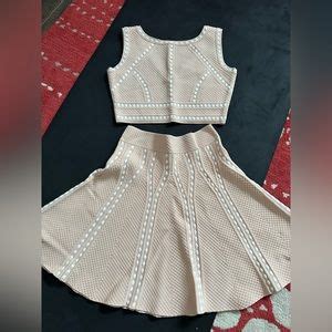 BCBGMaxAzria Dresses Bcbg Nude Two Piece Poshmark