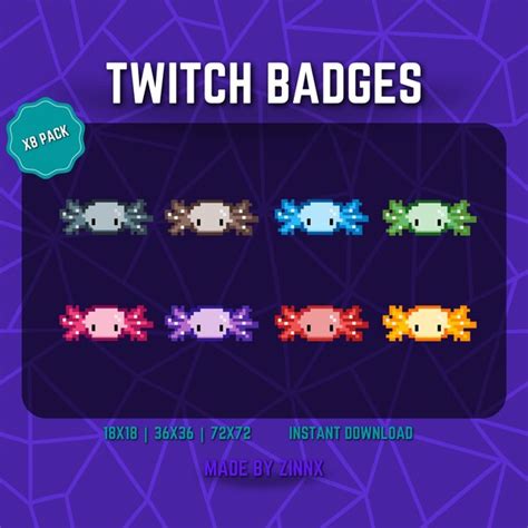 Pixelated Sub Badge Etsy