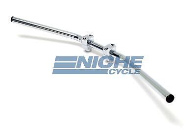 Steel Wide Zero Drag Dimpled Motorcycle Handlebars Chrome Ebay