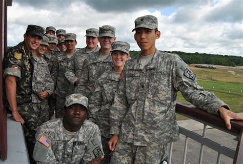 army rotc visit  ukrainian soldier poses    flickr