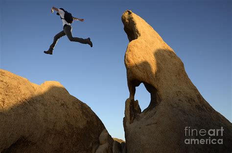 Leap Of Faith Photograph by Bob Christopher - Fine Art America