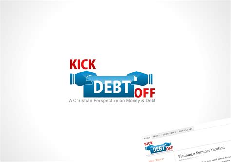 Elegant Modern Debt Logo Design For Kickdebtoff By Crayon Of Sky