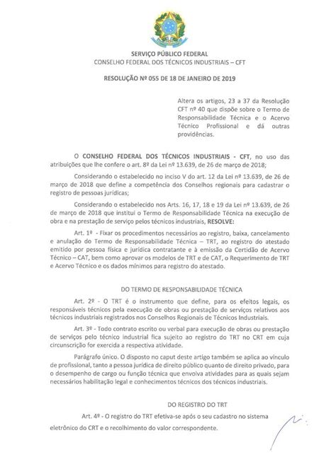 Pdf Cft Conselho Federal Dos T Cnicos Industriais De Mar O De