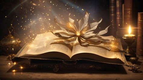 Premium Photo Rays Of Mystical Wisdom Create An Image Of An Aged Book