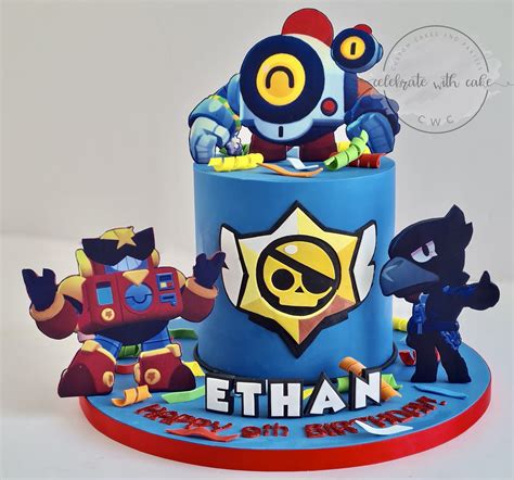 Celebrate With Cake Brawl Stars Single Tier Cake