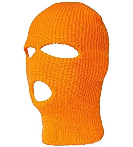 ORANGE FACE MASK Hi-Vis Full Skull Cap Beanie Hunting Safety Winter ...