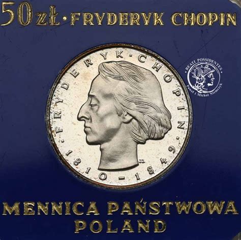 PRL 50 złotych 1972 Fryderyk Chopin st L archiwum niemczyk pl