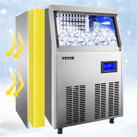 Vevor Fabricador De Hielo M Quina Para Hacer Hielo Comercial Kg H