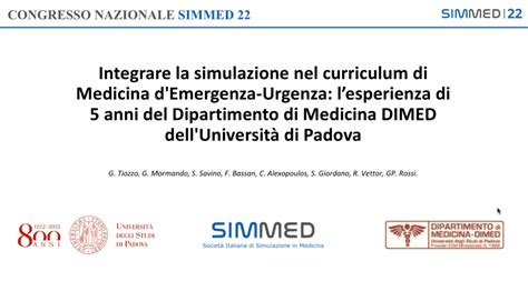 Integrare La Simulazione Nel Curriculum Di Medicina Demergenza Urgenza