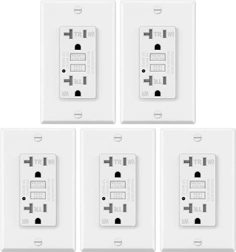 5 Pack Electeck 20a Gfci Outlets Weather India Ubuy