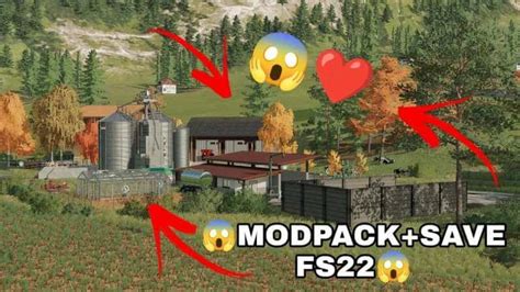 Savegame And Modpack In Erlengrat Map V10 Fs25 Fs22 Mod