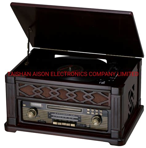 Luxury Wood Box Turntable Cd Music Player Gramophone Usb China