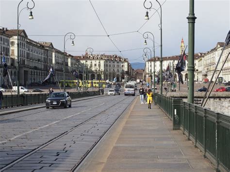 Piazza Vittorio Square In Turin Editorial Stock Image Image Of