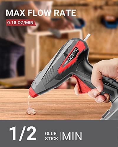 Upgraded Cordless Glue Gun Avhrit Cordless Hot Glue Gun With 2 2Ah Built In Battery Auto Shut