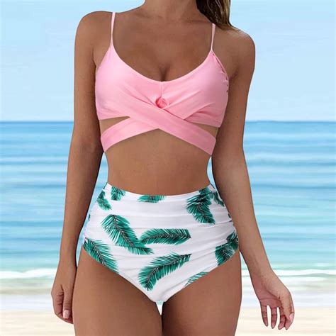 Idall Bikini Sets Bathing Suit Women Tow Piece Vintage Swimsuit Two