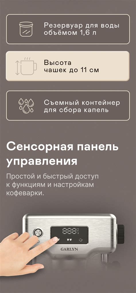 Кофеварка рожковая GARLYN C60 купить в официальном магазине GARLYN ...
