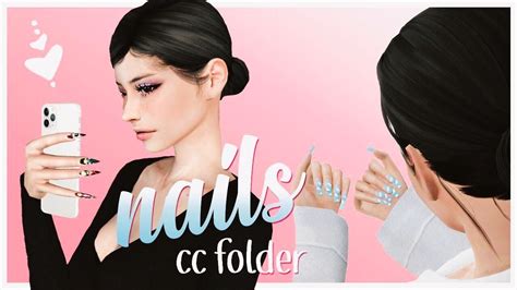 Female Nails Cc Folder💅🏼sims 4 Female Accessories Cc Folder Free