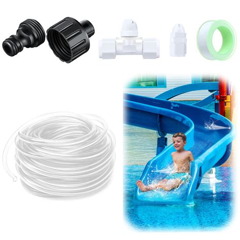 Pool Slide Water Tubing Kit 197ft Pool Water Slide Tube