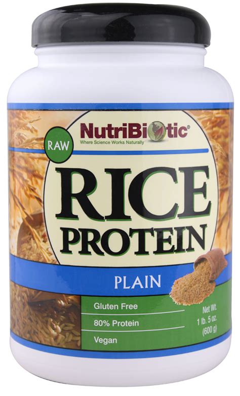 Nutribiotic Rice Protein Powder Vegan Plain 15 Lbs Vitacost