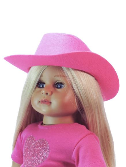 Doll Hot Pink Western Cowgirl Hat The Doll Boutique