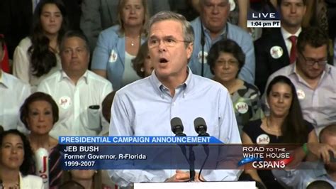 Jeb Bush Announces 2016 Campaign Youtube