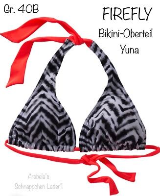 FIREFLY Bikini Oberteil Yuna Gr 40B schwarz weiß orange eBay de