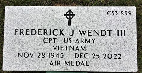 Frederick John Teddy” Wendt Iii 1945 2022 Mémorial Find A Grave