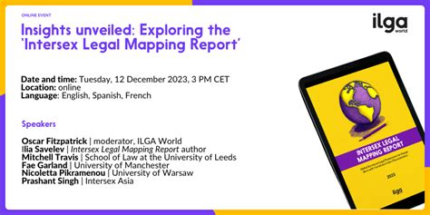 Insights Unveiled Exploring The Intersex Legal Mapping Report Ilga World