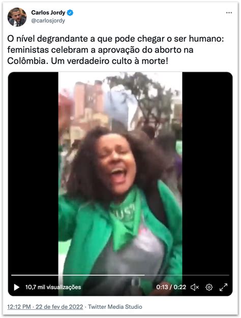 Bolsonaristas criticam Colômbia por descriminalizar aborto