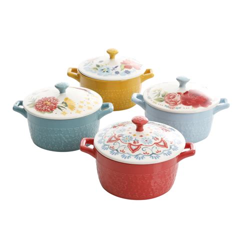 The Pioneer Woman Floral Medley 14.4oz Mini Casseroles, 4-Pack ...