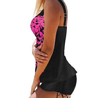 Kvinder Sporty Badet J Bikini Tankini S T Polstret Badedragt Sommer