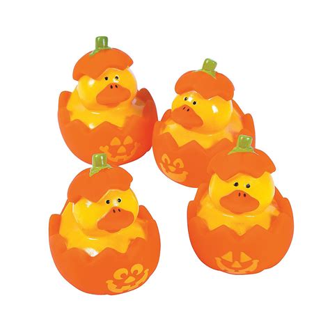 Mini Jack O Lantern Rubber Duckies Halloween Toys Rubber Ducky Fun