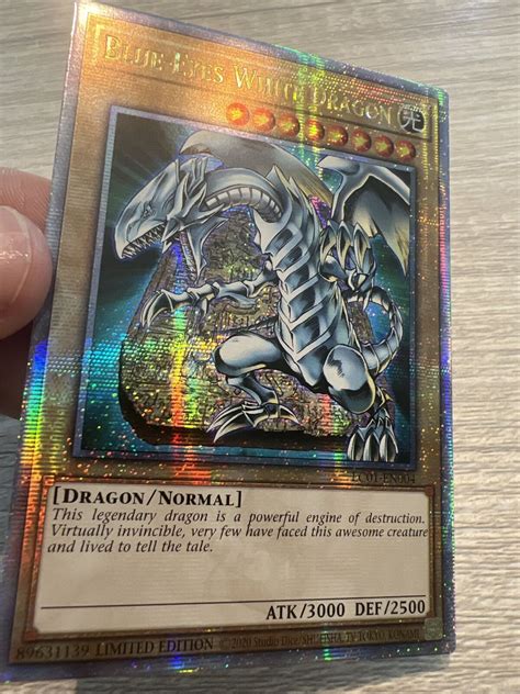 Blue Eyes White Dragon Quarter Century Rare Yugioh Card Lc01 En004 Ebay