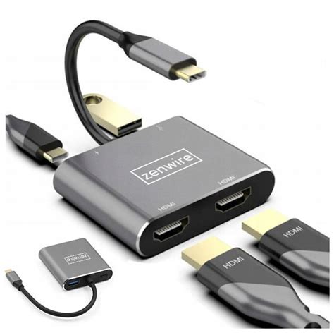 Adapter Hub Przej Ci Wka Usb C W X Hdmi K Usb Power