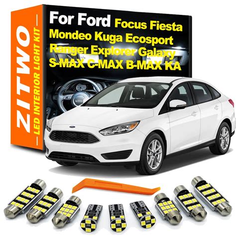 Zitwo Led Interior Light Kit For Ford Fiesta Focus Mondeo Kuga Ecosport